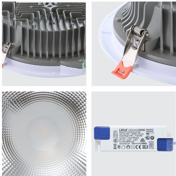LED COB Recessed Fixed Down-light - 15W / 4000K Daylight. - Image 4